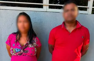 Mulher grávida e companheiro são presos na região do Beco da Kiki, em Teresina (Foto: Divulgação/Polícia Civil)