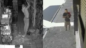 'Ninja do Centro' volta a ser flagrado após furtar loja no Centro de Teresina (Foto: Reprodução)
