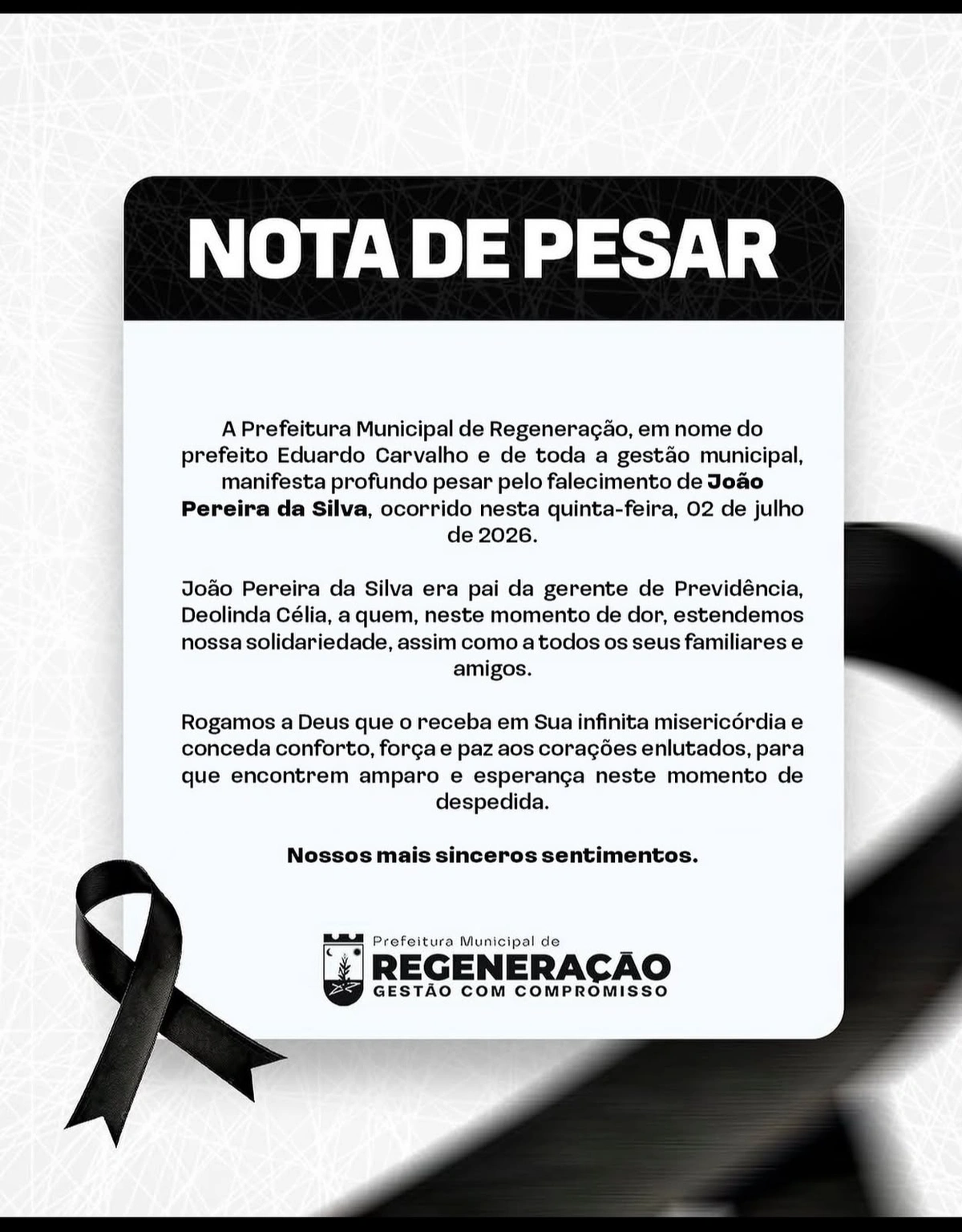 Nota de pesar