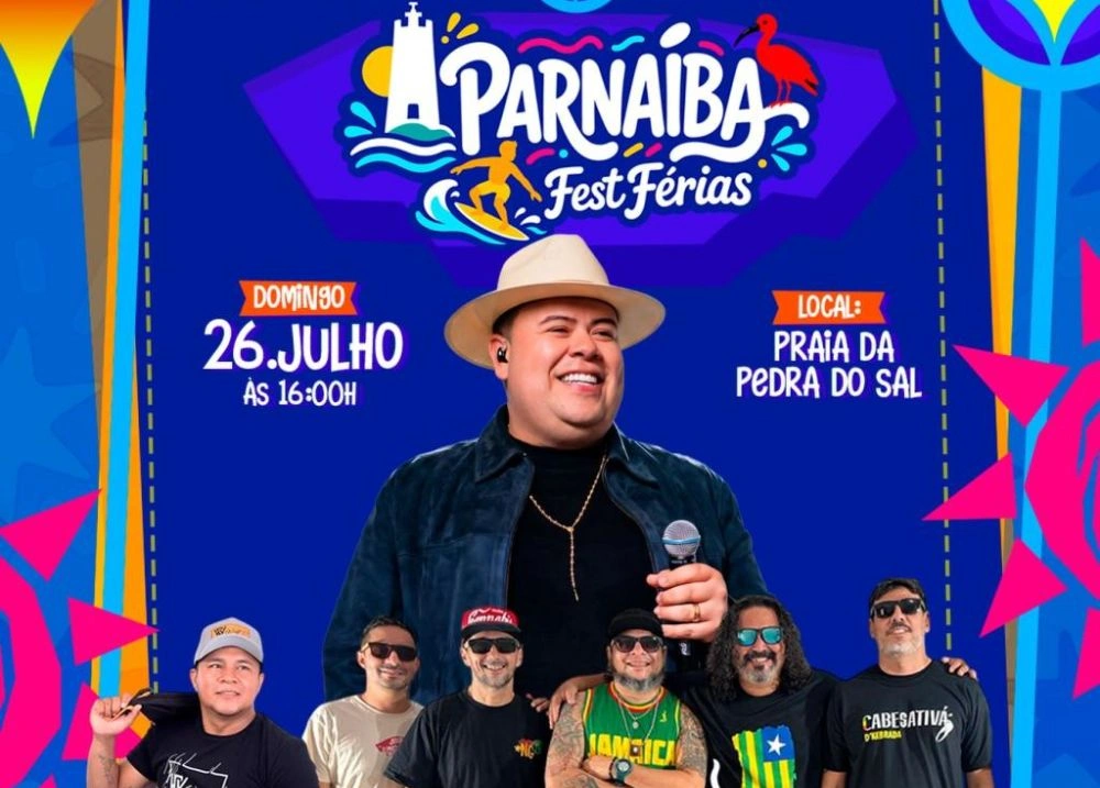 Parnaíba Fest Férias terá shows na Pedra do Sal e reforça turismo no litoral