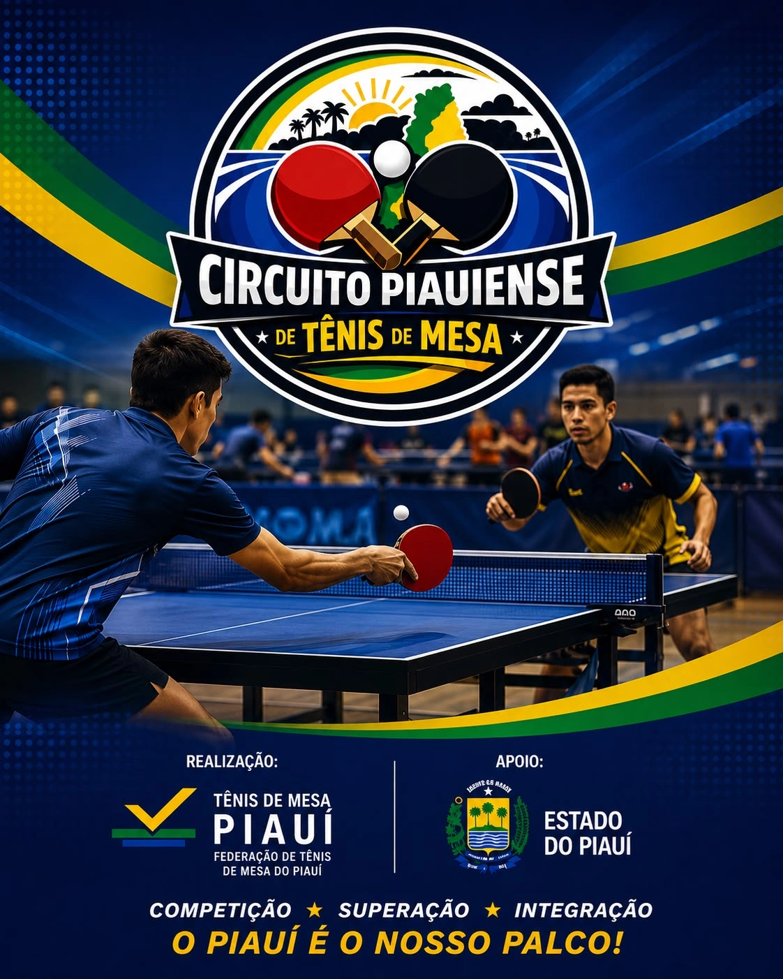 Parnaíba recebe a segunda edição do Circuito Piauiense de Tênis de Mesa
