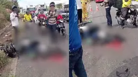 Passageiro morre após ter cabeça esmagada em acidente de moto em Teresina (Foto: Reprodução)