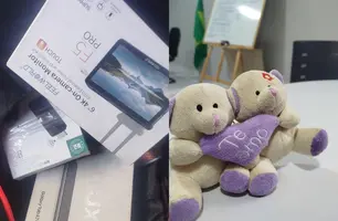 Pertences que estavam dentro da mochila perdida (Foto: Reprodução)