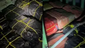 PF e Marinha apreendem drogas em embarcação interceptada em águas internacionais (Foto: Divulgação/Polícia Federal)