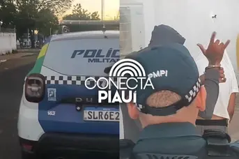 PM prende homem e apreende adolescente após roubo de moto em Teresina