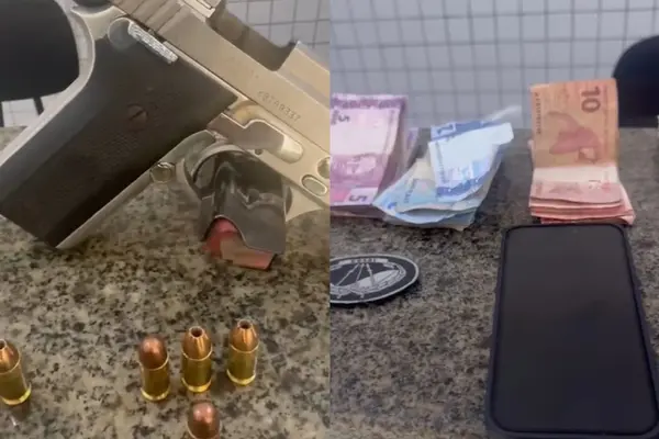 PM prende suposto líder de facção com pistola e quase R$ 3 mil em Parnaíba