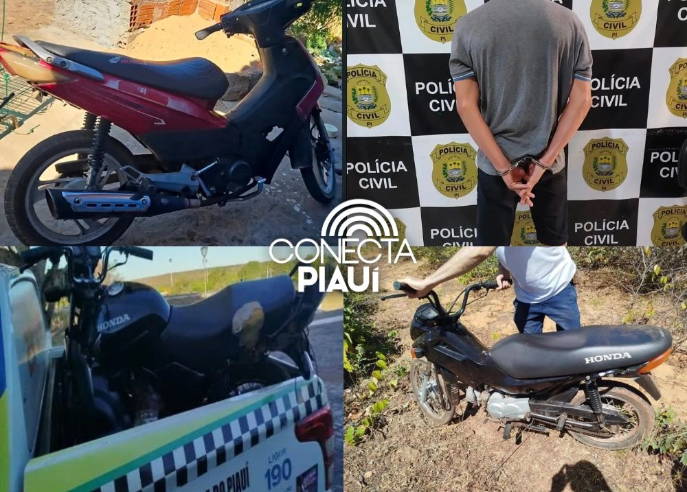 Polícia Civil recupera três motos furtadas e zera casos pendentes em Oeiras