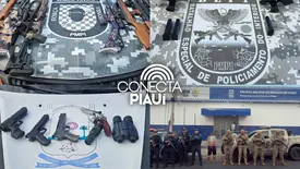 Polícia Militar apreende armas e mais de 100 munições durante operação em Pio IX (Foto: Reprodução)