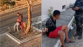 Polícia prende homem que atacou mulher em parada de ônibus de Parnaíba (Foto: Reprodução)
