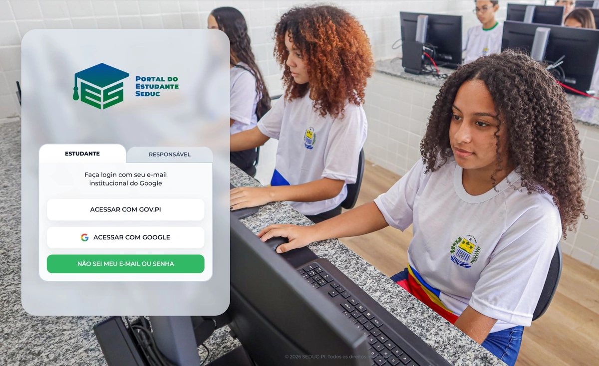 Portal do Estudante reúne serviços acadêmicos para alunos da rede estadual