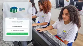 Portal do Estudante reúne serviços acadêmicos para alunos da rede estadual (Foto: Reprodução)