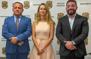 Prefeito prestigia posse do novo chefe da Delegacia da Polícia Federal em Parnaíba (Foto: Assessoria)