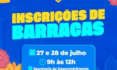 Prefeitura abre inscrições para barracas dos Festejos de Água Branca 2026