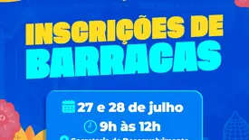 Prefeitura abre inscrições para barracas dos Festejos de Água Branca 2026 (Foto: Reprodução)