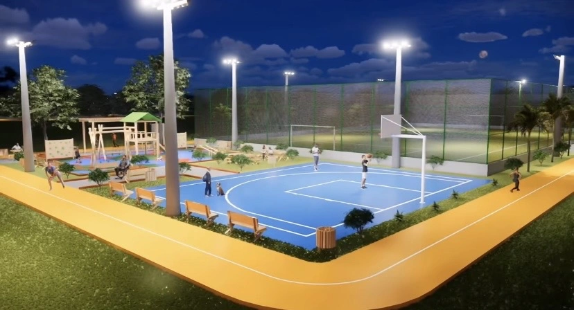 Prefeitura de Campo Maior inicia obra de complexo multiesportivo