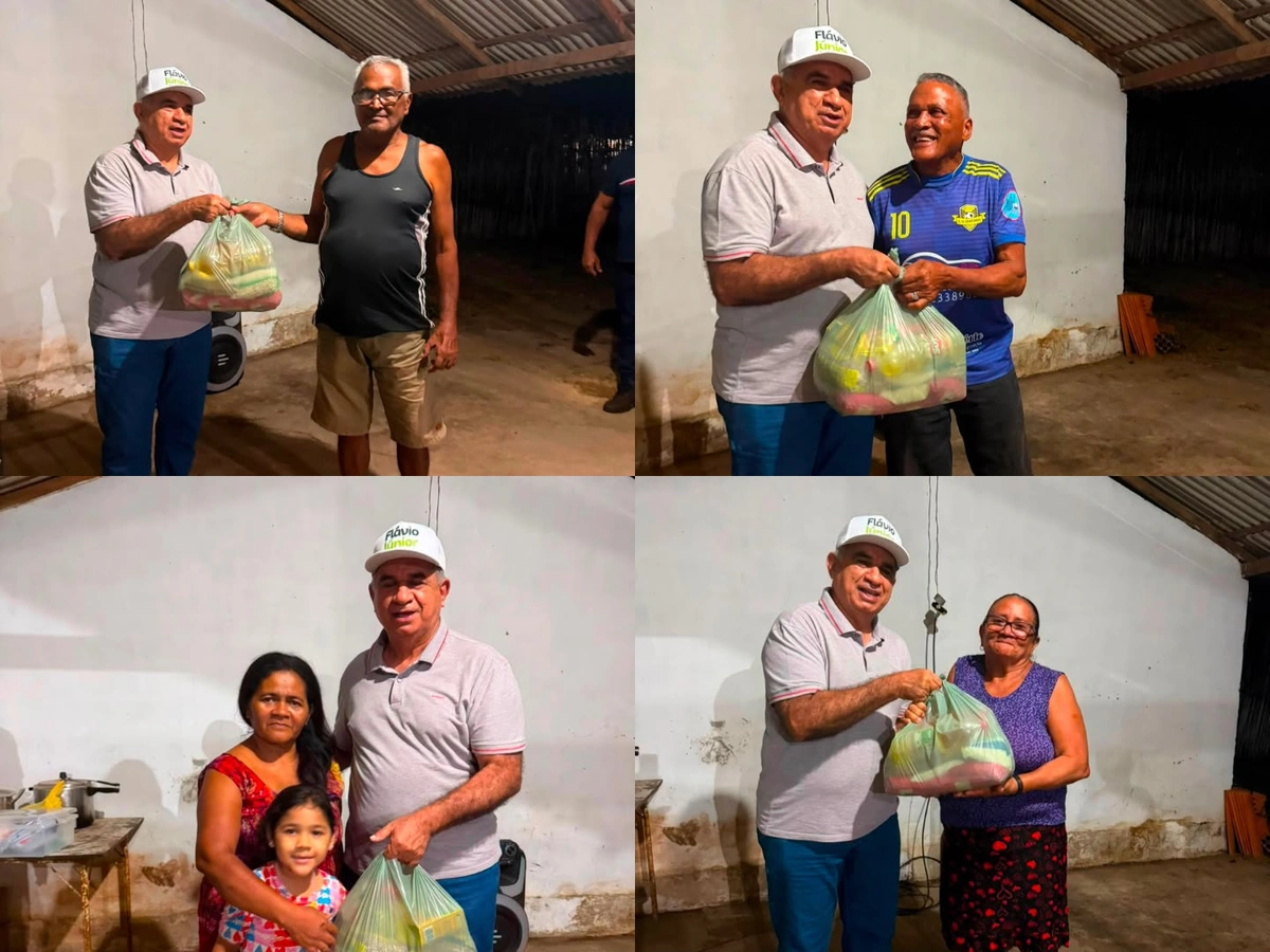 Prefeitura de Pau D'Arco entrega cestas básicas a famílias da localidade Chatinho