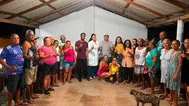 Prefeitura de Pau D'Arco entrega cestas básicas a famílias da localidade Chatinho (Foto: Reprodução)