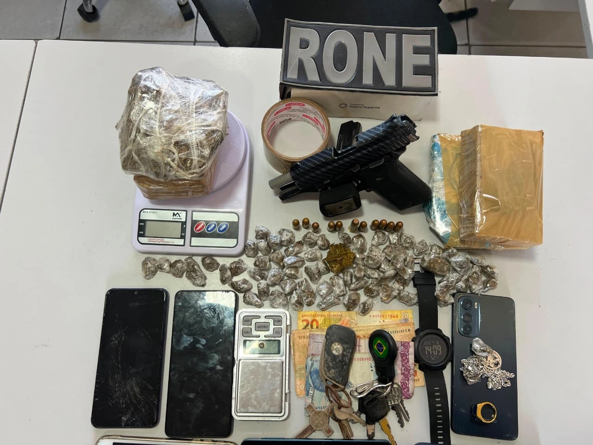 Quatro homens são presos com arma, drogas e munições na zona Norte de Teresina