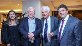 Rafael e Isabel Fonteles participam de homenagem aos 80 anos do economista Aloísio (Foto: Reprodução)