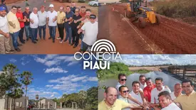 Rafael Fonteles vistoria obras e participa da ExpoSimplício no Sul do Piauí (Foto: Reprodução)