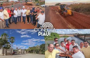 Rafael Fonteles vistoria obras e participa da ExpoSimplício no Sul do Piauí (Foto: Reprodução)