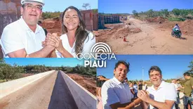 Rafael vistoria obras que prometem integrar municípios do extremo sul do Piauí (Foto: Reprodução)