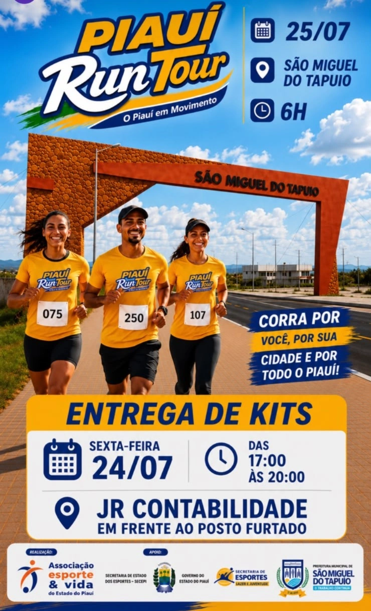 São Miguel do Tapuio recebe quarta etapa do Piauí Run Tour neste sábado