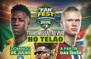 São Raimundo Nonato realiza FanFest para Brasil x Noruega pelas oitavas da Copa (Foto: Reprodução)