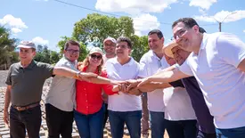 Simone Pereira acompanha agenda de Rafael Fonteles no Sul do Piauí (Foto: Reprodução)