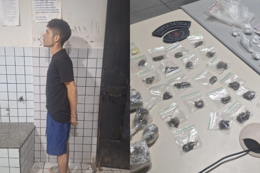 Suspeito de realizar 'delivery' de drogas é preso na zona Sudeste de Teresina
