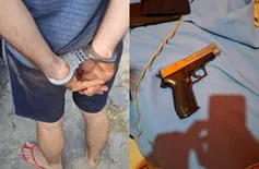 Suspeito de usar máscara de filme para cometer assaltos é preso em Altos