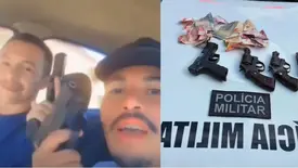Suspeitos que ameaçaram delegado em vídeo no Maranhão são presos e um baleado (Foto: Reprodução)