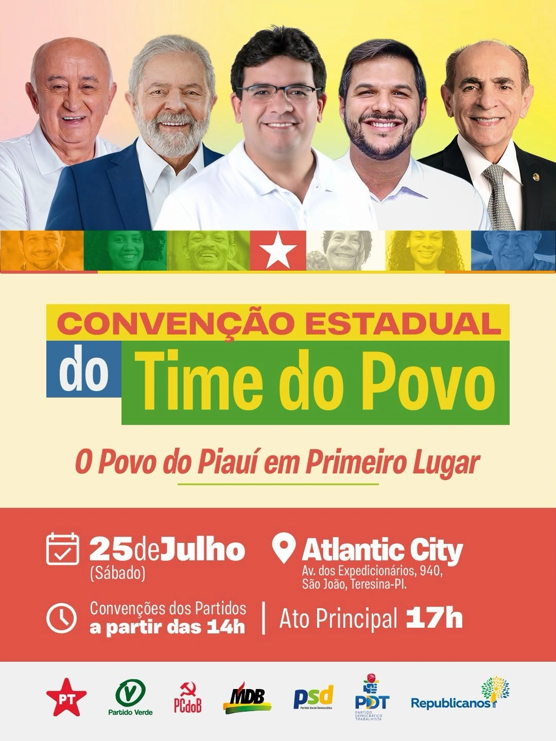 Time do Povo realiza convenção e oficializa chapa para as eleições de 2026