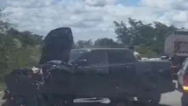 Três veículos se envolvem em acidente na BR-343 entre Piripiri e Brasileira (Foto: Reprodução / Piripiri Repórter)