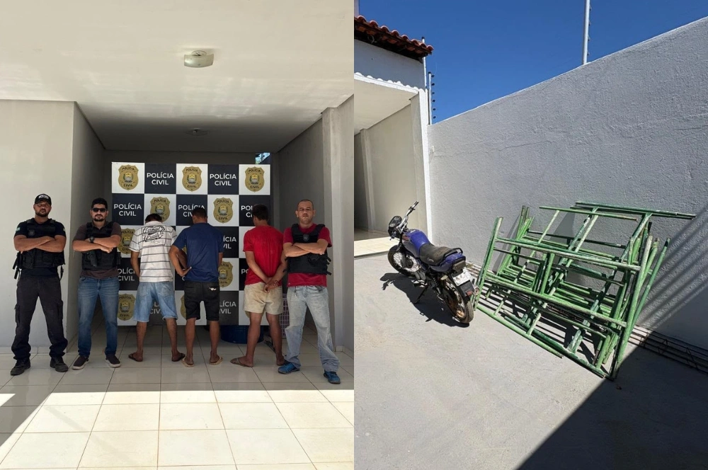 Trio é preso por receptação e materiais são recuperados em São Raimundo Nonato