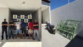 Trio é preso por receptação e materiais são recuperados em São Raimundo Nonato (Foto: Divulgação/Polícia Civil)