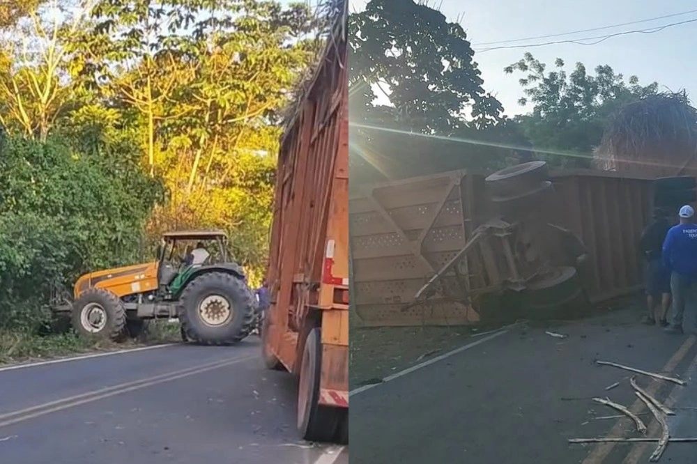 Veículo tomba na PI-112 e provoca congestionamento entre Teresina e União
