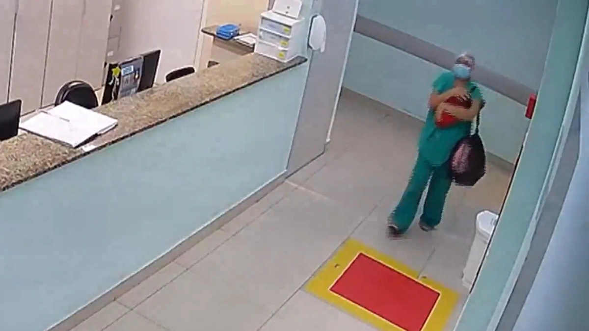 Vídeo mostra momento em que recém-nascida é quase sequestrada em Teresina