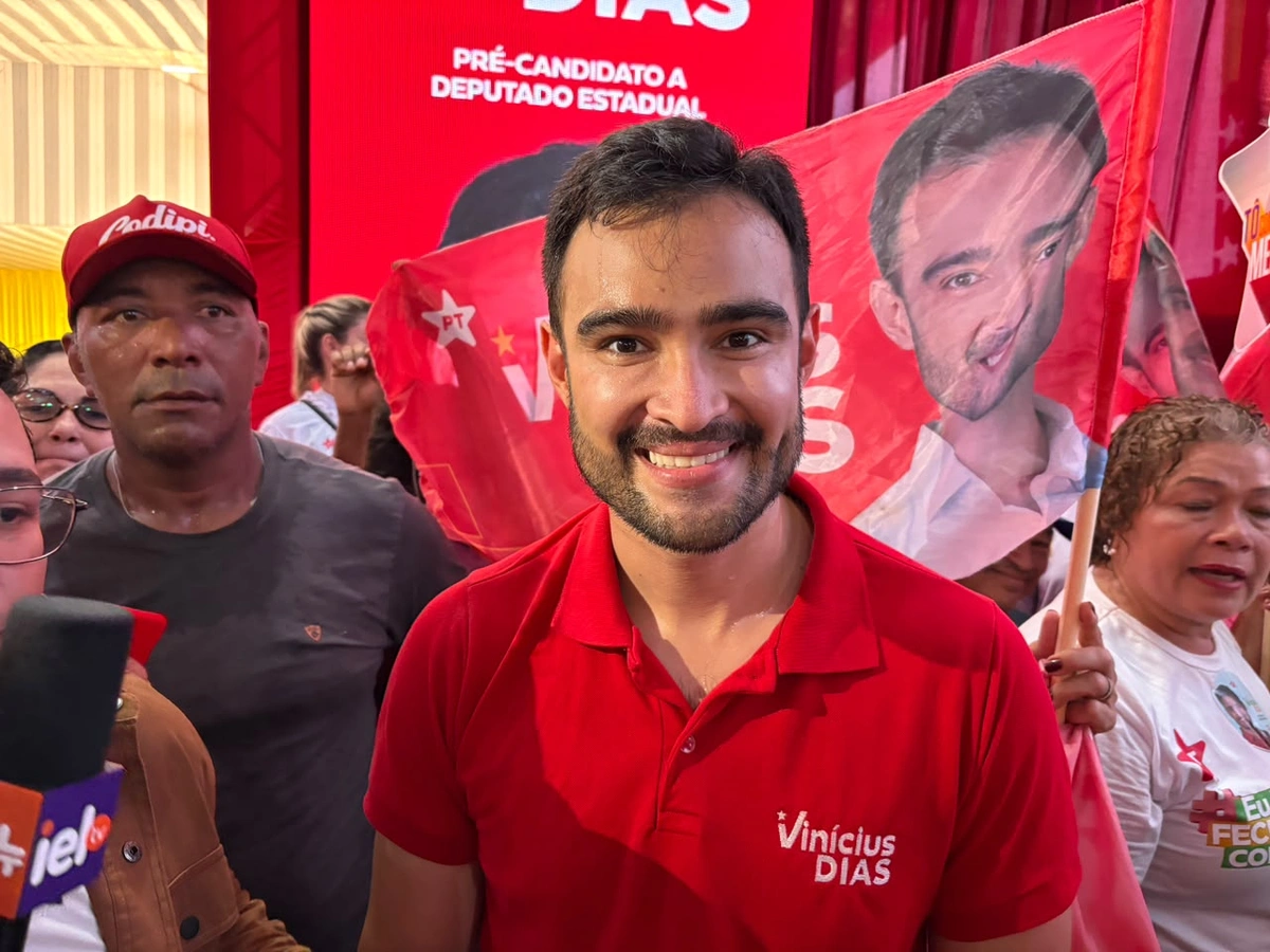 Vinícius Dias destaca união da base durante convenção em Teresina